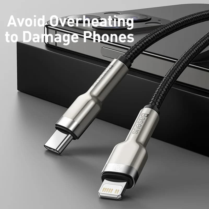 Cable de carga rápida USB-C a Lightning 20W PD